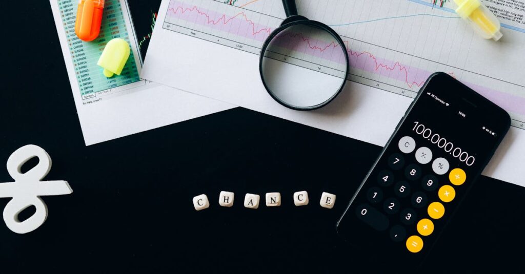 analyze financial trends using charts calculator and data tools